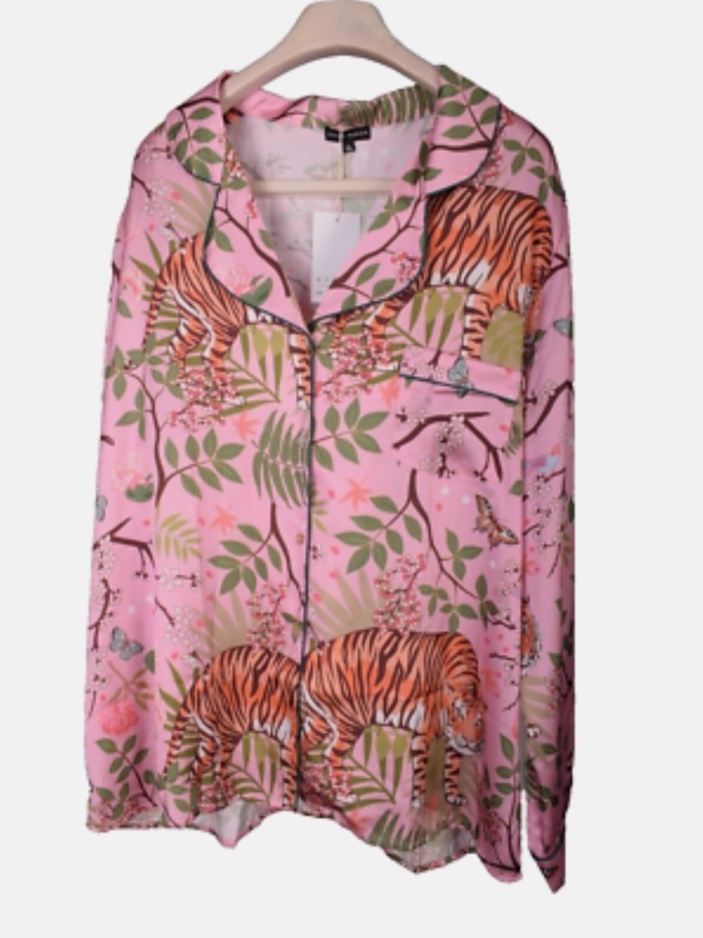 Karen Mabon Pink & Orange Pajama Top